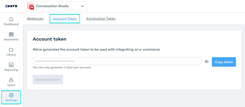 Account token