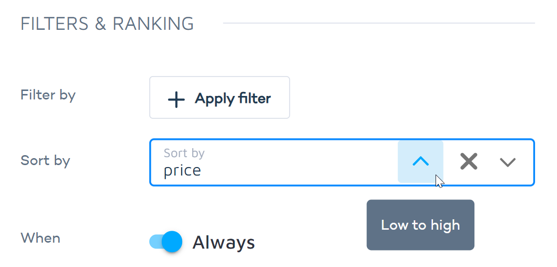 Applying filters
