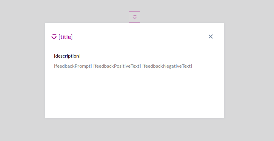 Attribute popup