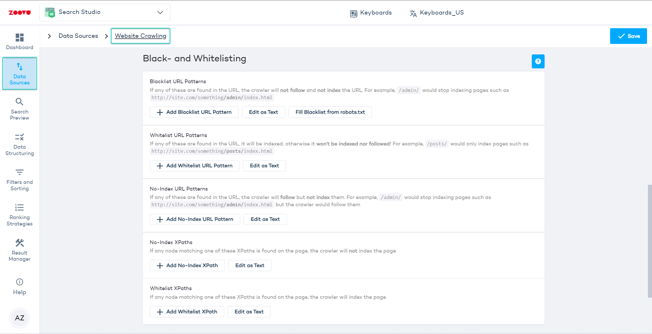 Blacklisting and whitelisting