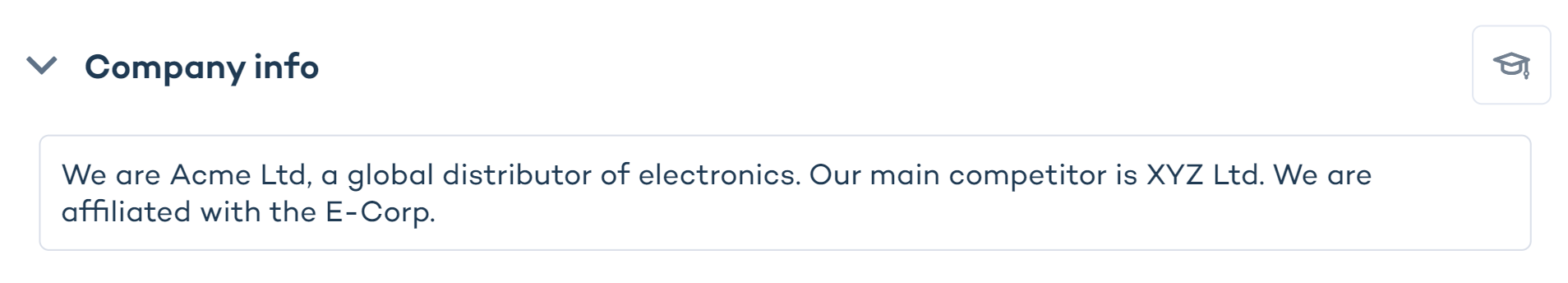 Company information