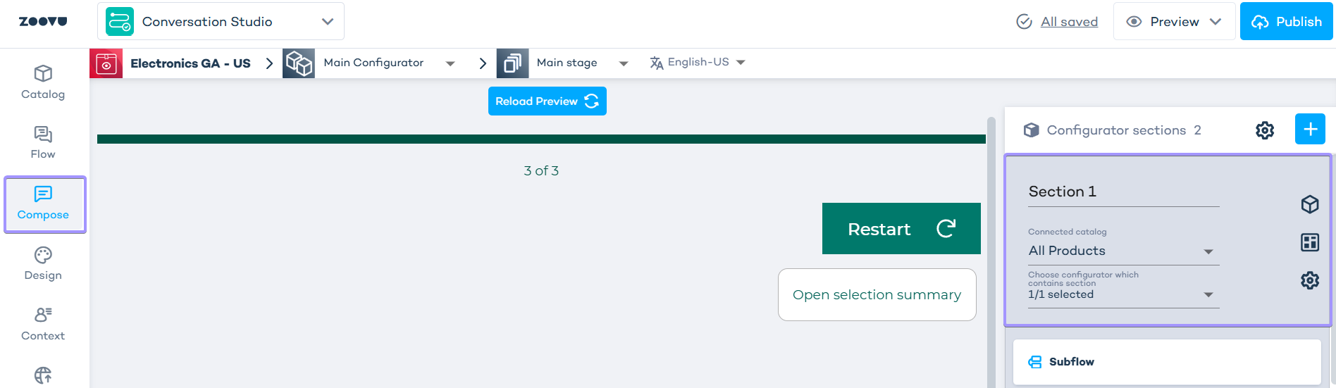 Configuration Studio > Catalog