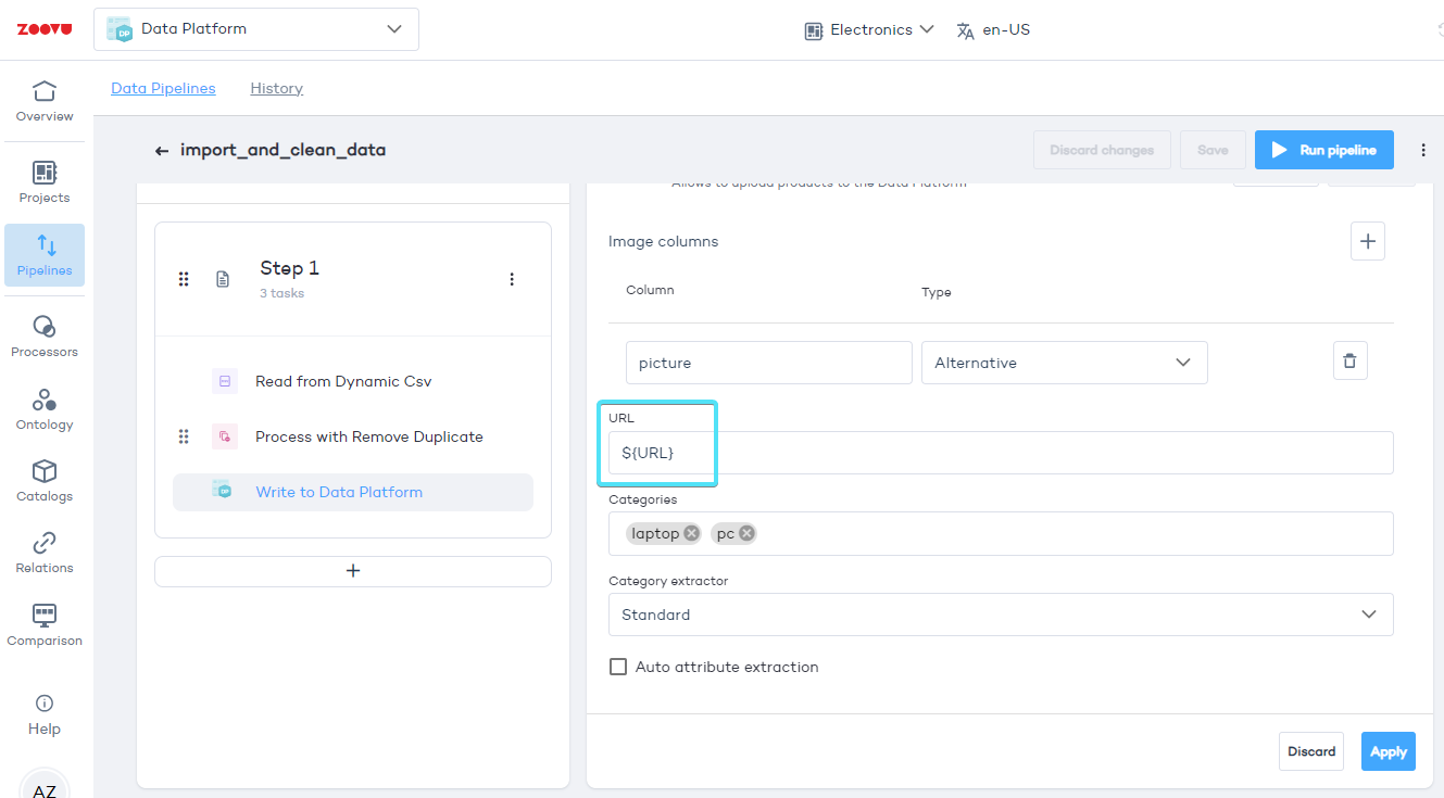 Pipeline templates