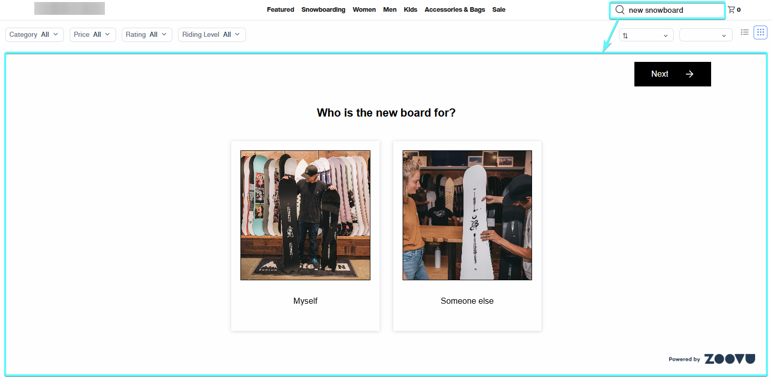 Custom result