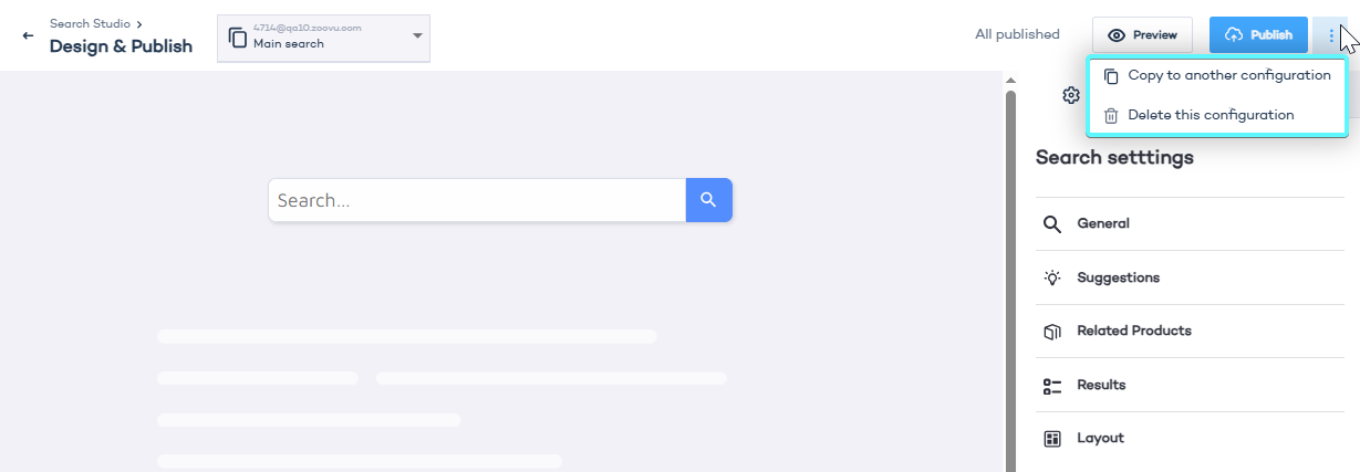 Search designer