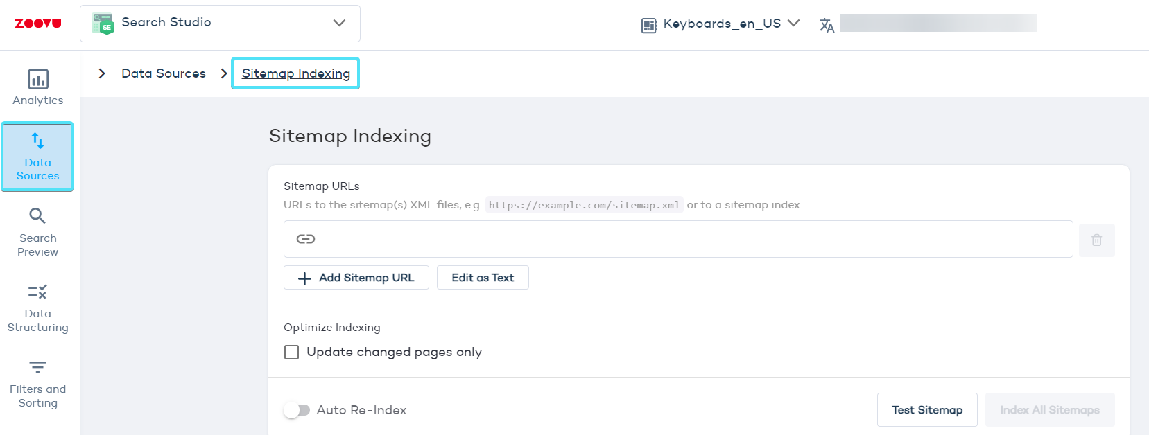 Sitemap Indexing