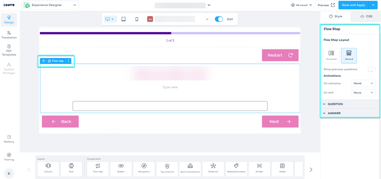Text input