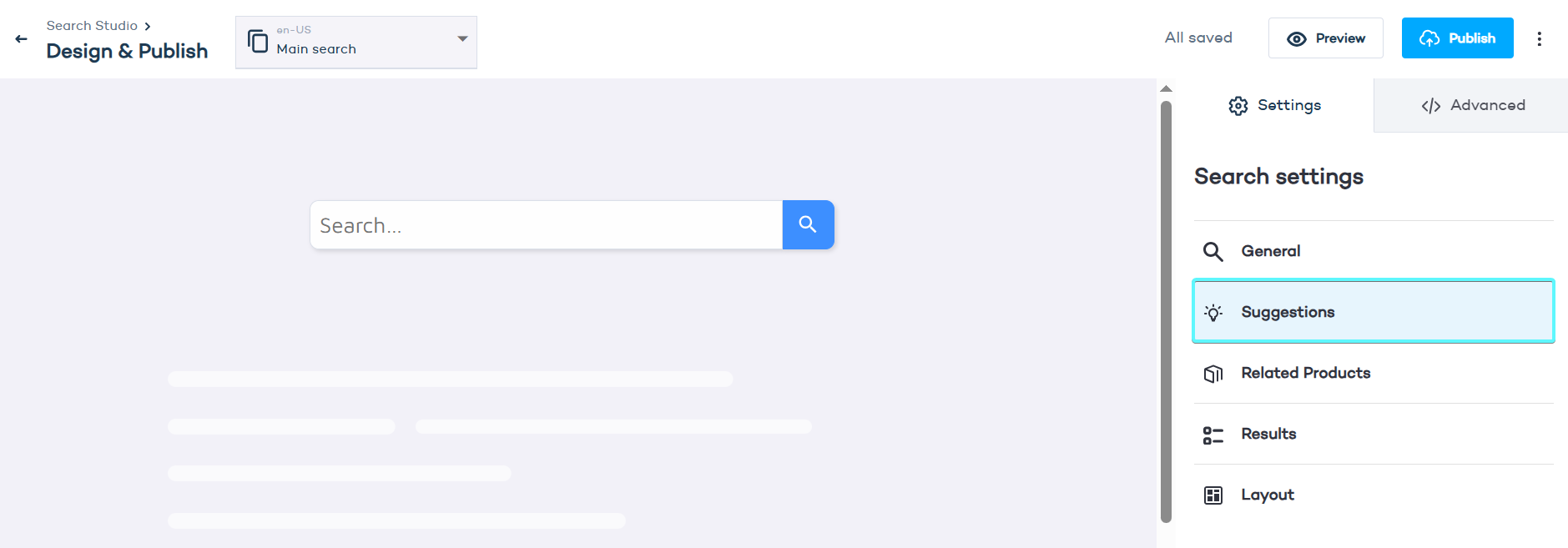 Search designer