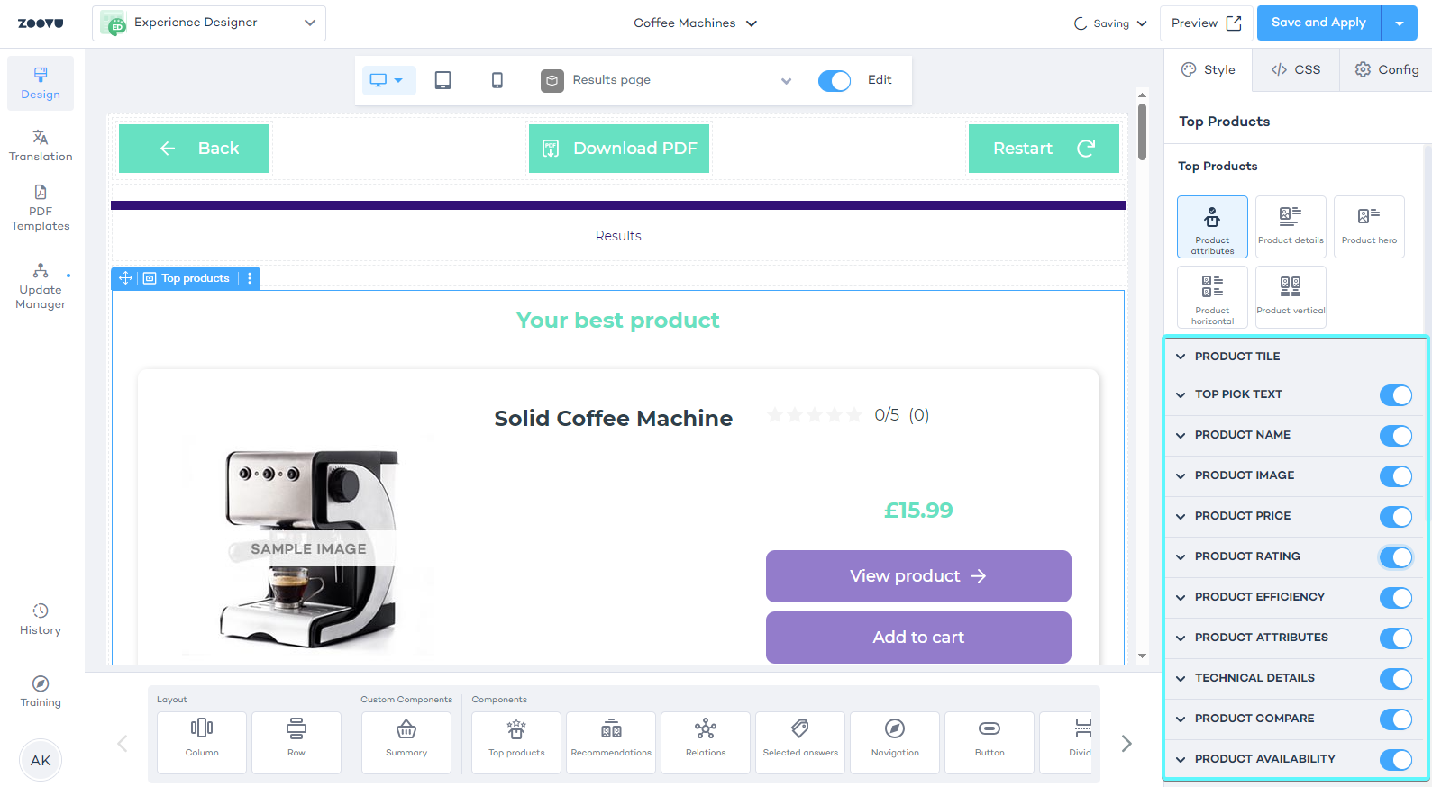 Top products
